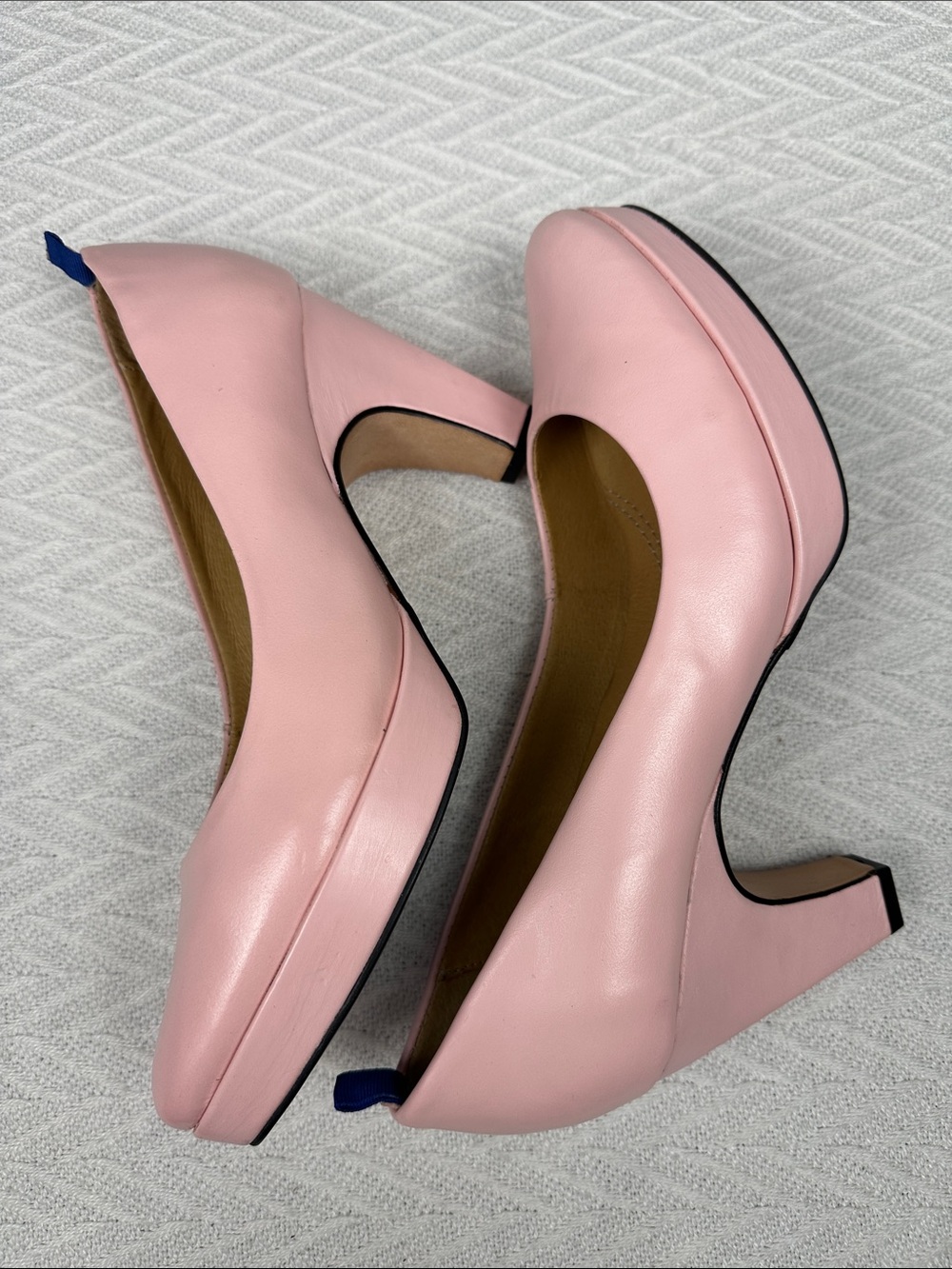 Dr. Liza Pink Platform Leather High Heel Comfort Pumps Luxury Pumps professional